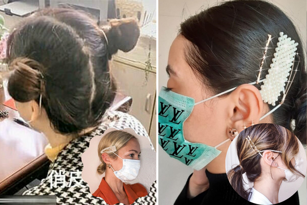 khẩu trang với máy trợ thính