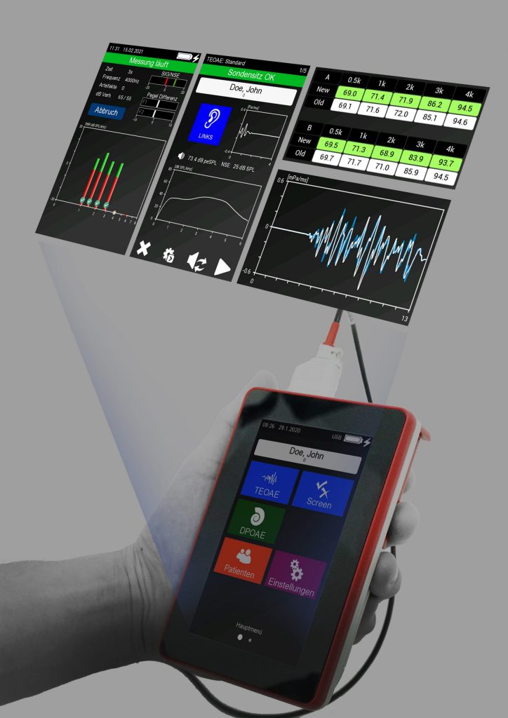 thiết bị đo âm ốc tai e OAE